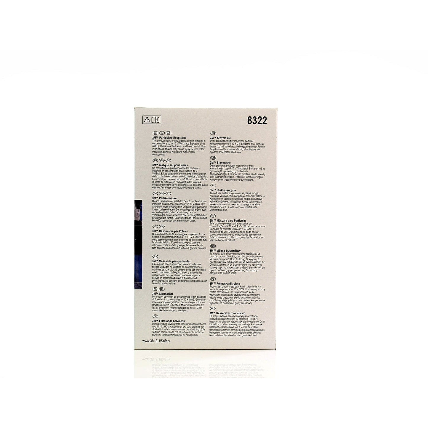 3M™ Valved Disposable Particulate Respirator - FFP2 Rated - 8322