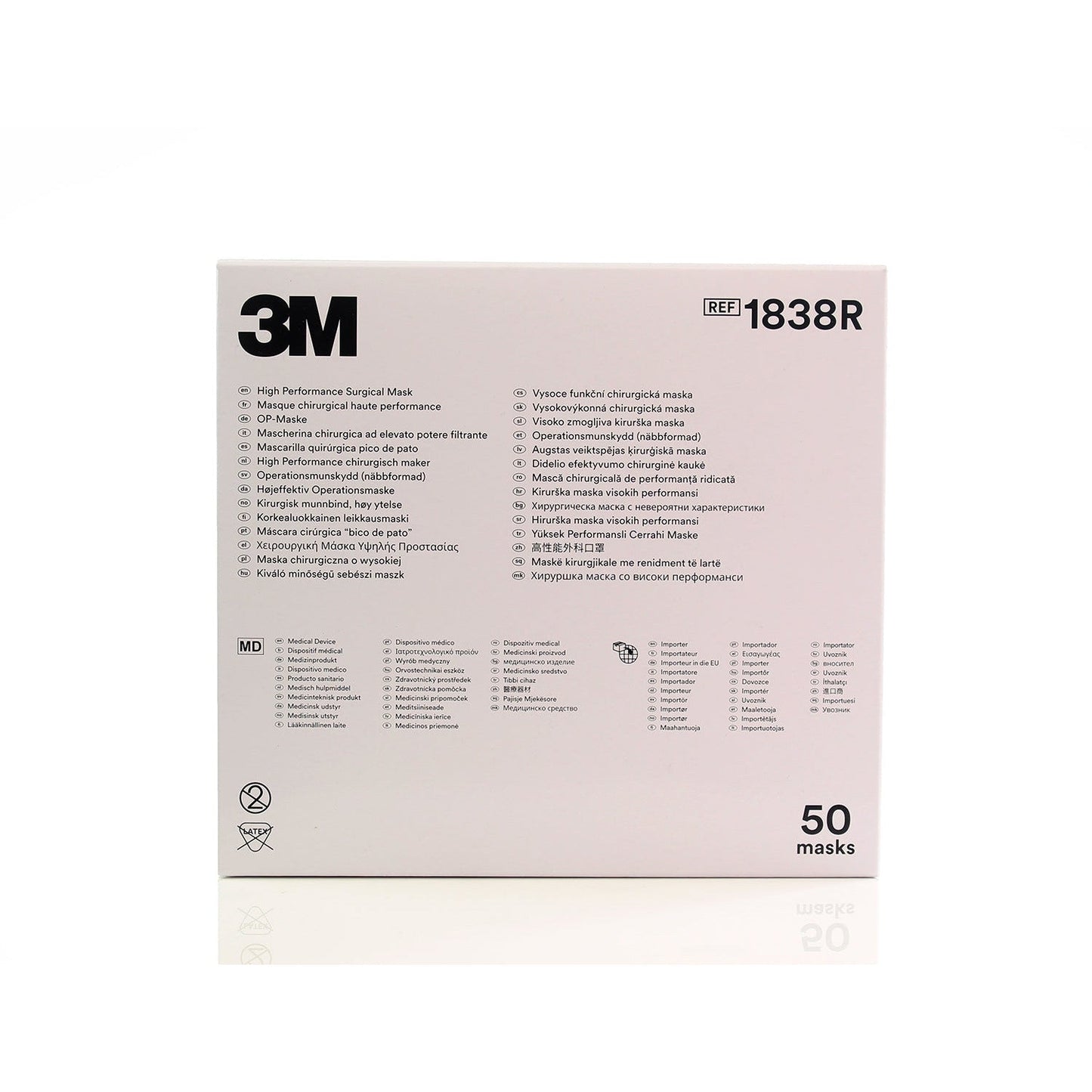 3M™ High Performance Surgical Mask - Type IIR - 1838R