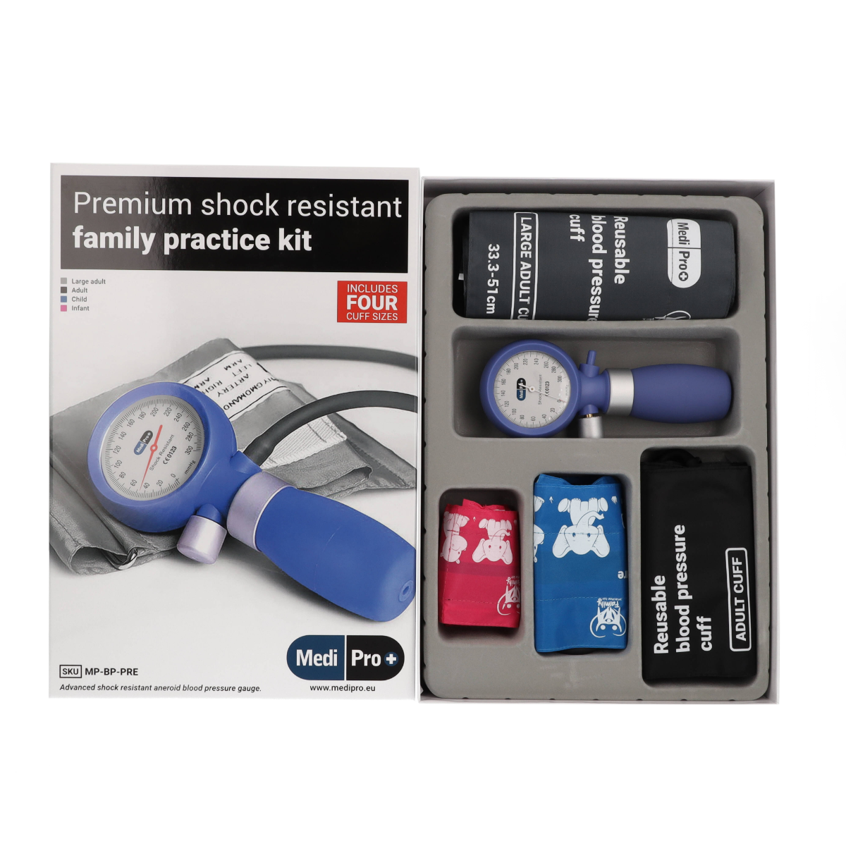 Aneroid Sphygmomanometer With Adult & Child Cuffs