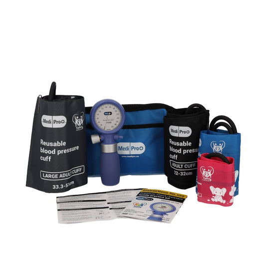 Aneroid Sphygmomanometer With Adult & Child Cuffs - Over Engraved