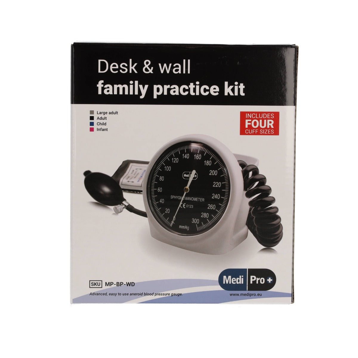 Sphygmomanometer With Adult & Child Cuffs - Desk And Wall