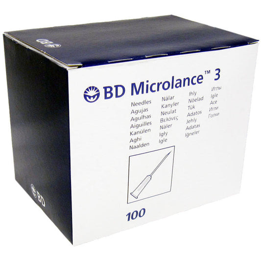 BD Microlance 3 Needles Grey 27g x 0.4" x 100