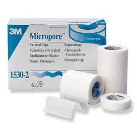 3M Micropore Surgical Tape 2.5cm x 9.14m - Case of 120
