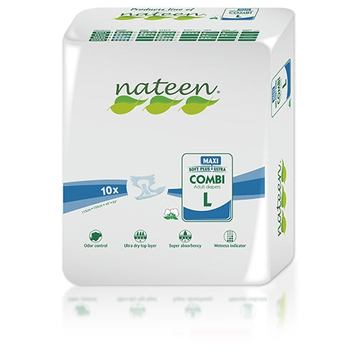 Nateen All-In-One Maxi Night Time (3450ml) x 10 Pack - Large Maxi