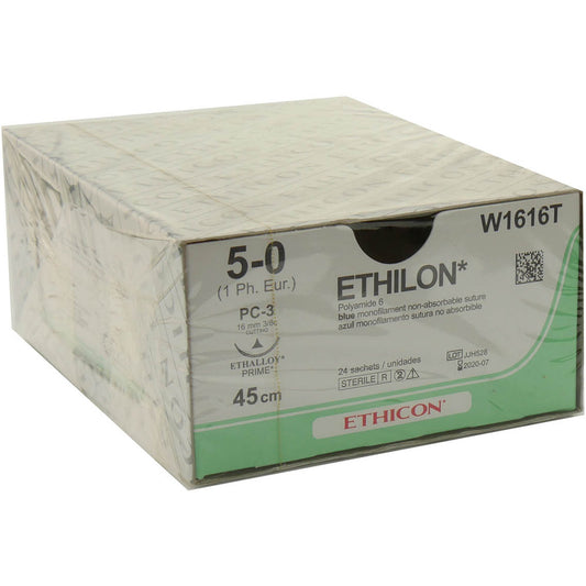 Ethilon Black 45cm USP6-0 S/A PC-3 Prime MP x 12