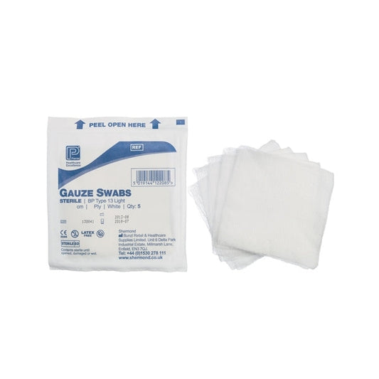 Gauze Swab Blue 10 x 10cm 12 Ply (5) S/W x 25