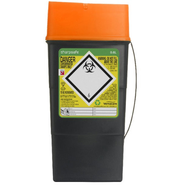 Sharpsafe 0.6l Orange - Grey Body