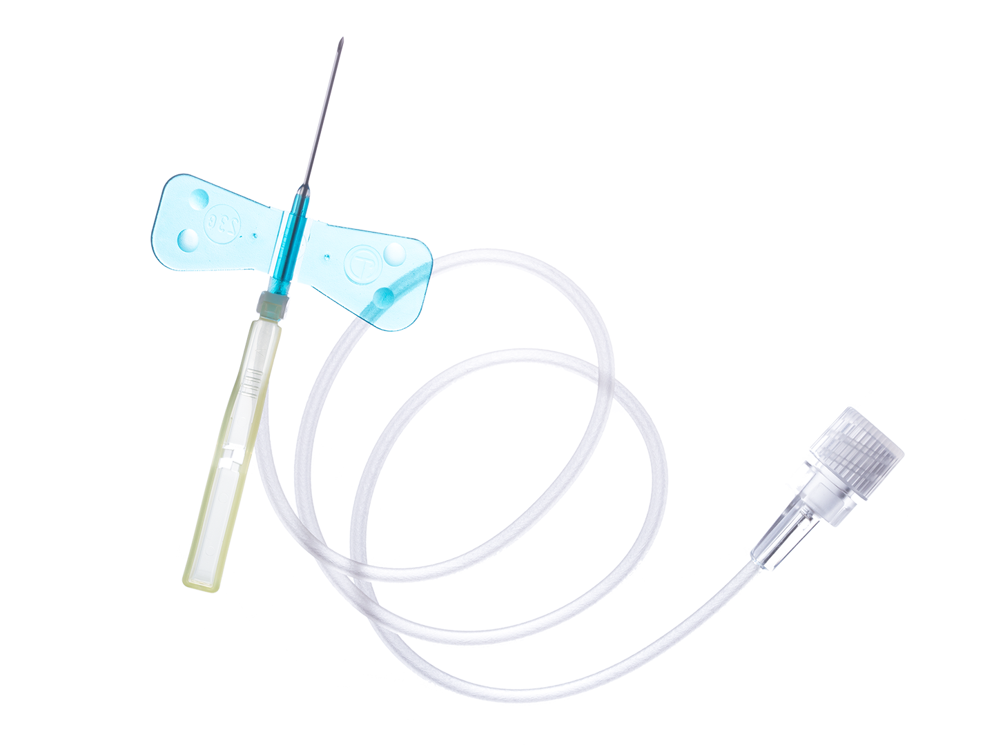 Surflo Winged Infusion Set Black - 22G x 30cm - Box of 50