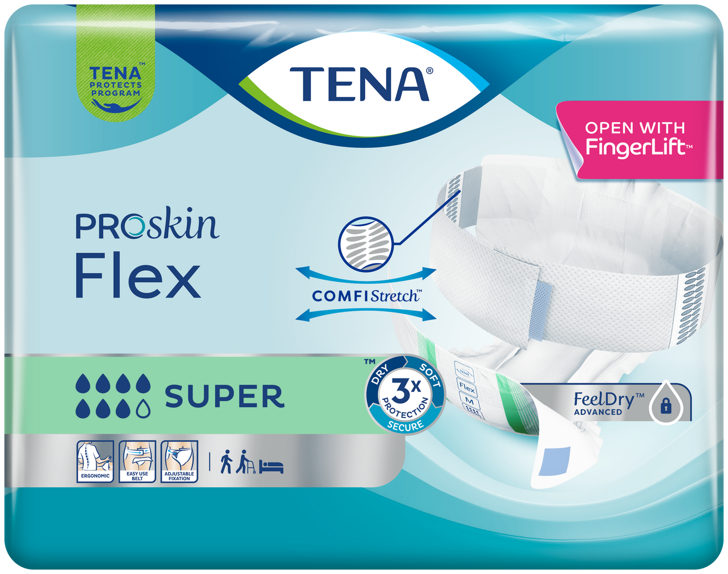TENA ProSkin Flex Super - Extra Large - Pack of 30