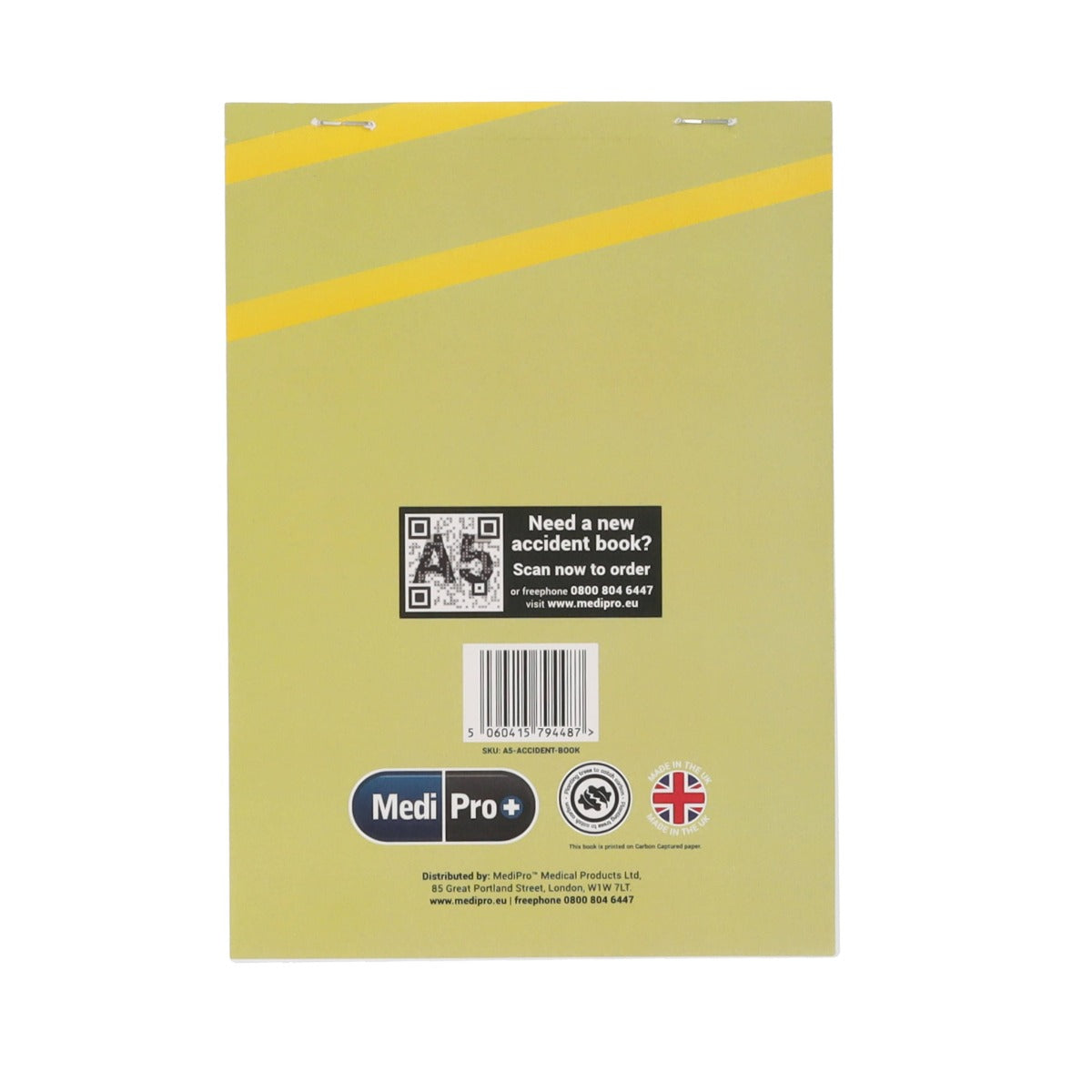 A4 Accident Book - GDPR Compliant - Medipro