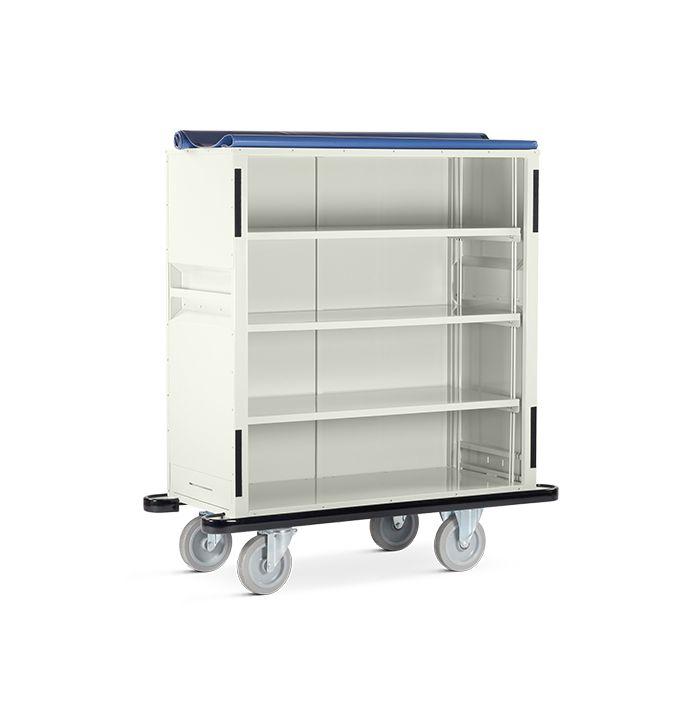 Clean Linen Trolley with Flexible Cover - Medium (690 Litres)