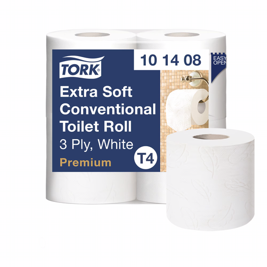 Tork Extra Soft Conventional Toilet Roll Premium – 3 Ply - 40 Rolls
