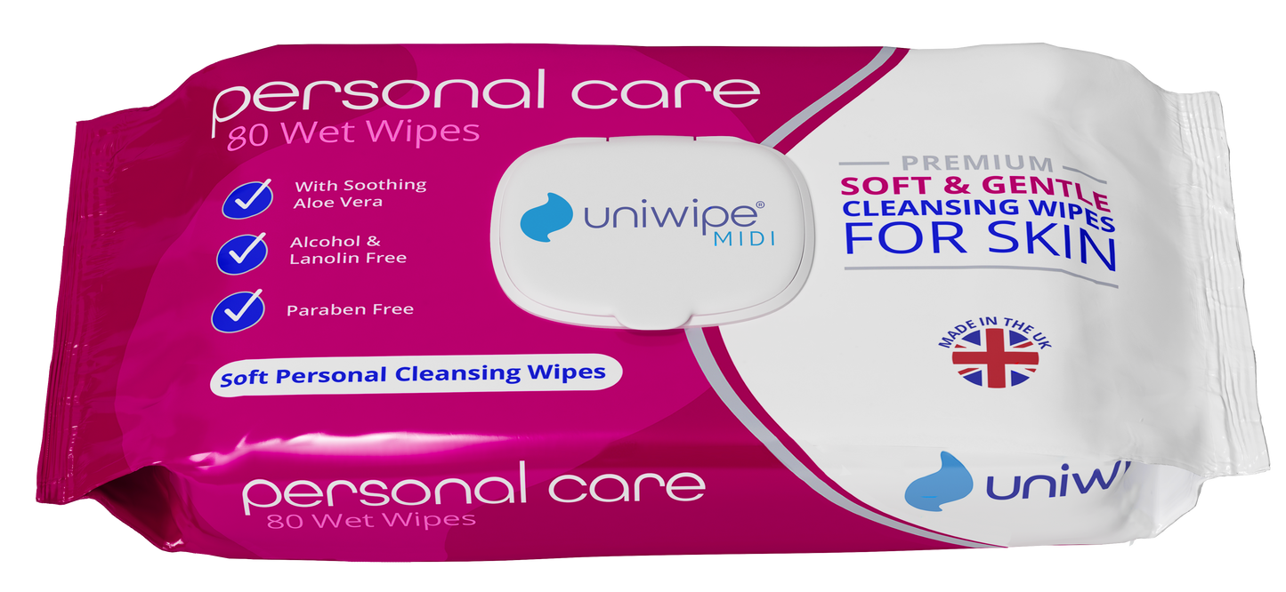 Uniwipe - Personal Care Premium Wet Wipes (Pack of 80)