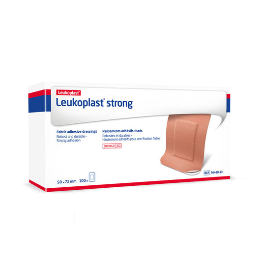 Leukoplast Strong First Aid Dressings 7.2 x 5cm - Pack of 100