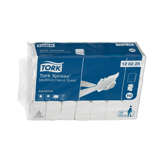 Tork Xpress Multifold Hand Towel White 2Ply - 120225 - Case of 21 x 180m - 3780 Towels