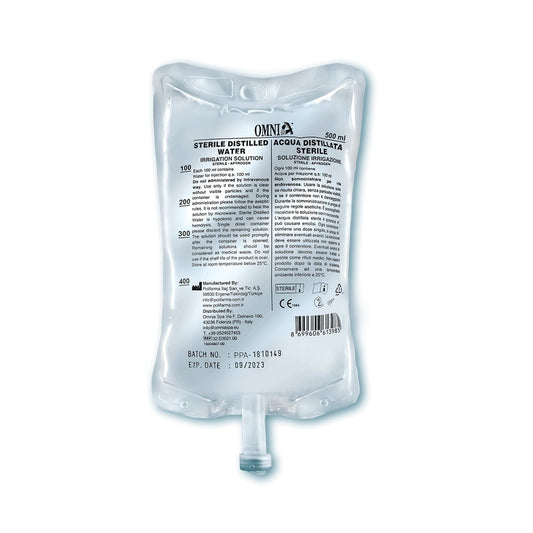 Omnia 0.9% Saline Solution - 500ml - Box of 15
