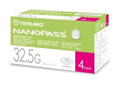 Nanopass® 32.5G Needle for Pen Injectors - 4mm - Pack of 100