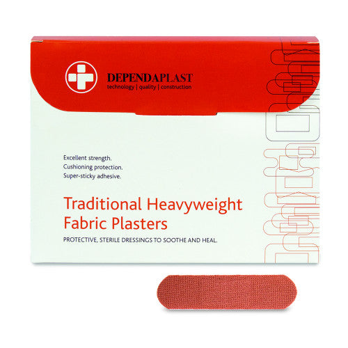 Dependaplast Fabric Plasters - 7.5cm x 2.5cm - Box of 100