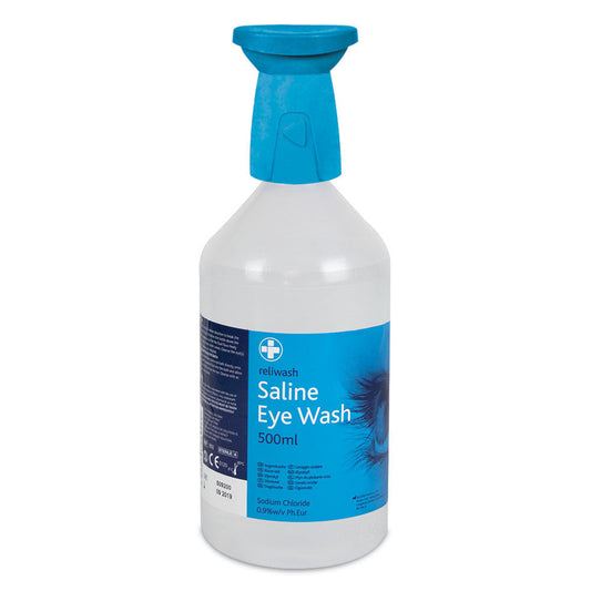 Saline Eye Wash with Eye Cap