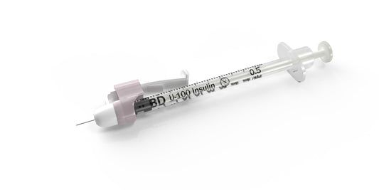 BD Safety Glide™ + 0.3ml | 31G x 5/16"  Insulin Syringe - Pack of 100