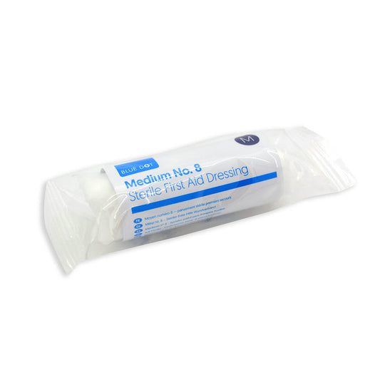 Blue Dot Medium Flow Wrapped Dressing No8 (Each)
