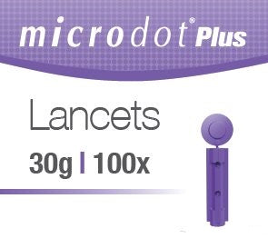 Microdot Plus Lancets 30G - Box of 100
