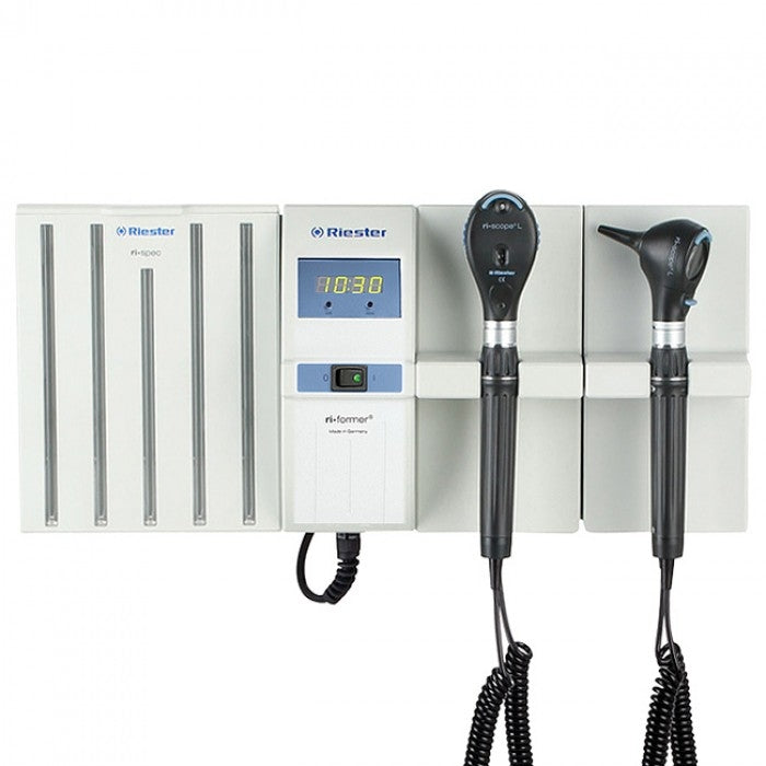 Riester ri-LED Advanced Wall Diagnostic Station with Clock and Spec Dispenser - CLEARANCE