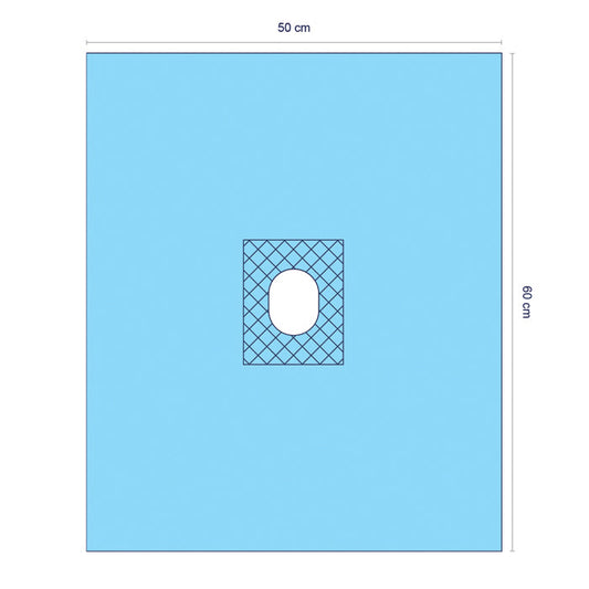 Sterile Surgical Drape with Adhesive Aperture - 50cm x 60cm - Pack of 180