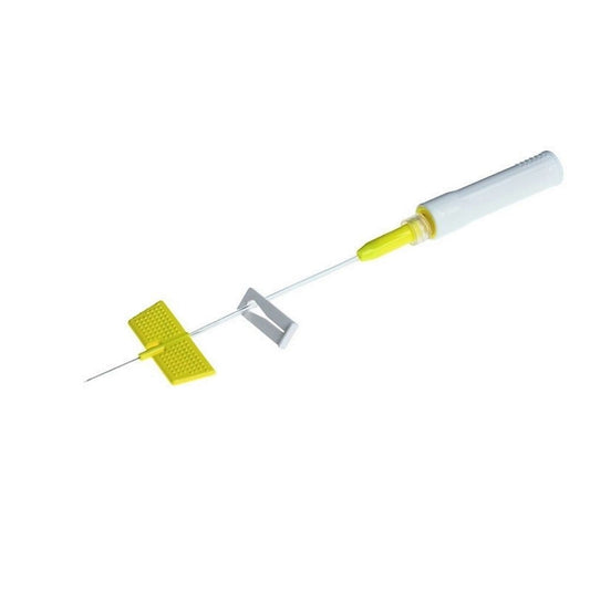 Saf-T-Intima Close with PRN adapter 24G x 0.75" - Yellow - Box of 25