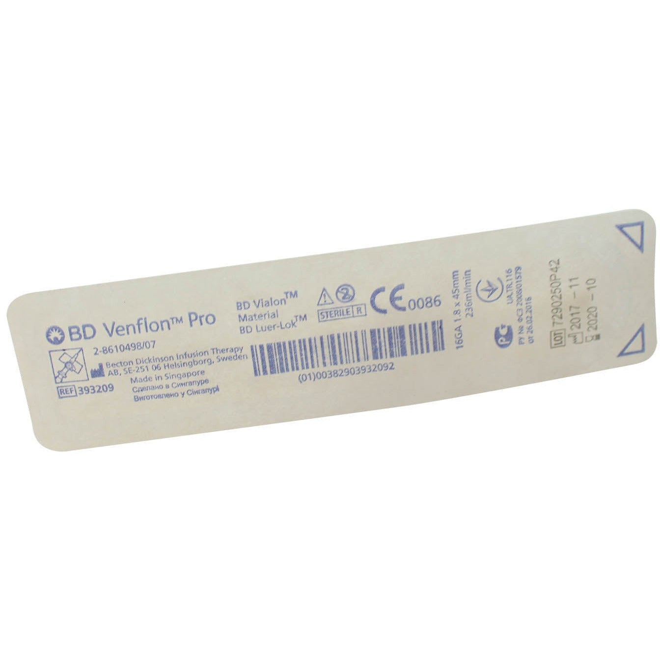 BD Venflon IV Cannula - 16g 45mm Ported & Winged x 50