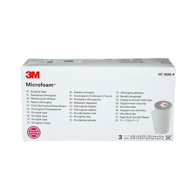 3M Microfoam™ Surgical Tape - 10cm x 5m - Box of 3