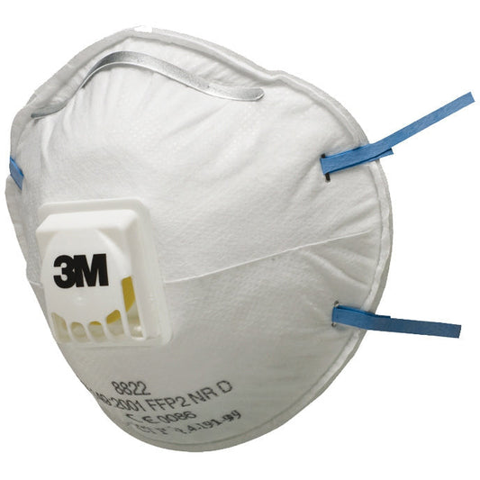 3M™ FFP2 Face Mask 06922 - Valved  (Box of 10 Masks)