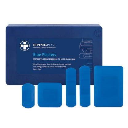 Dependaplast Blue Food Area Plasters - Assorted x 120