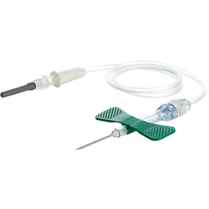 Safety Blood Collection Set - Green - 21Gx30cm - With Luer - Sterile - Box of 90
