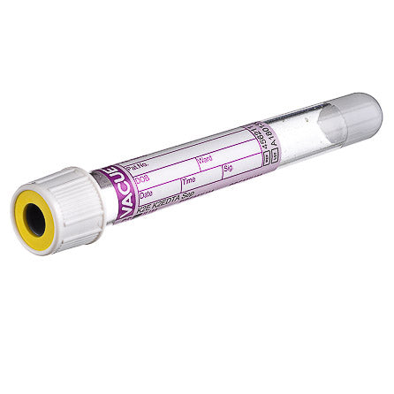 VACUETTE® TUBE 5 ml K2E K2EDTA Separator - 13x100 white cap-yellow ring, PREMIUM x 50