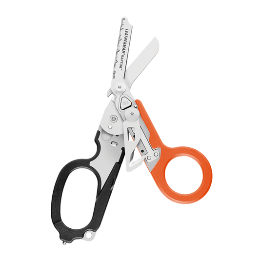 Leatherman Raptor Medical Shears - Black/Orange - Over Engraved