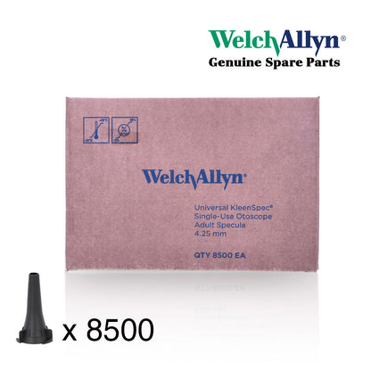 Welch Allyn 4.25mm Specula for Various Otoscopes Case of 8500