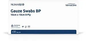 Gauze Swabs 7.5 x 7.5 cm, 8 ply - Pack of 5