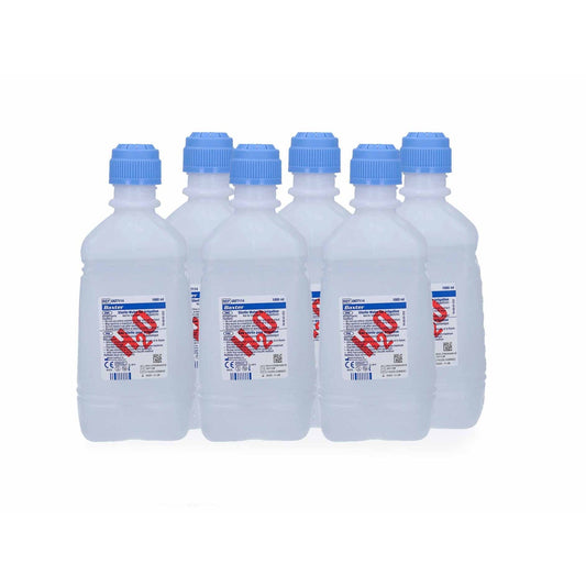 Sterile Water - 1 Litre - Pack of 6 - Baxter