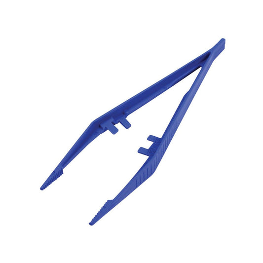 Instrapac Plastic Sterile Forceps - Blue - 13cm