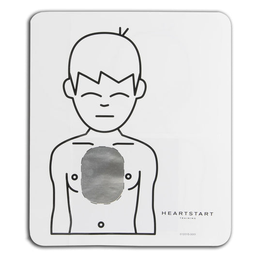 HeartStart Infant/Child Pad Placement Guide
