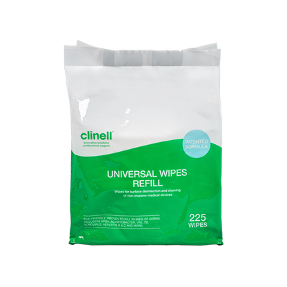 Clinell Universal Sanitising Wipes - Bucket 225 Wipe Refill