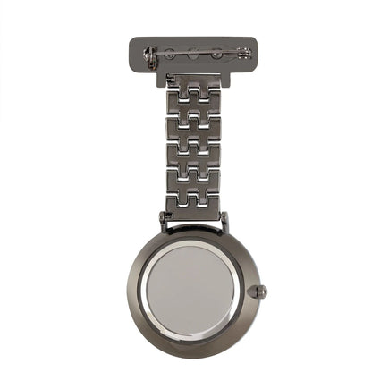 Annie Apple Nurses Fob Watch - Aurora - Gold/Gunmetal - Link - 35mm