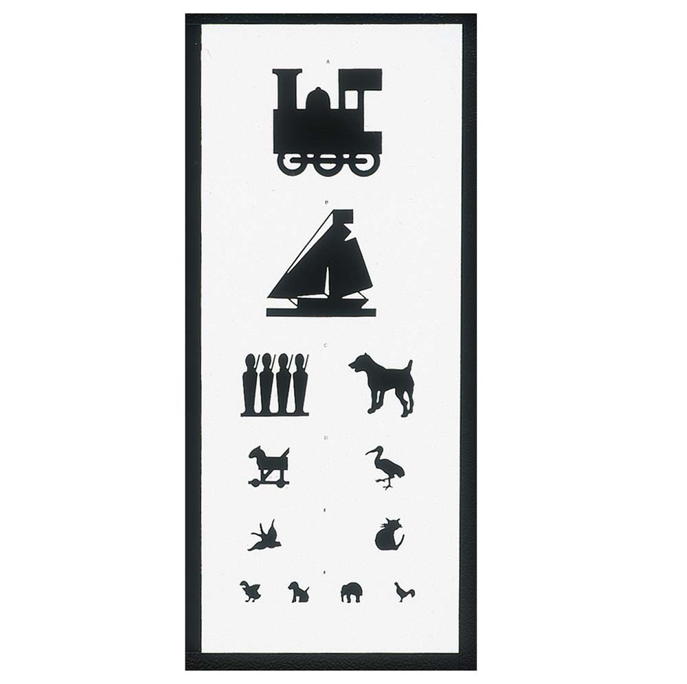 Test Chart, Double Sided 6M Viewing Distance