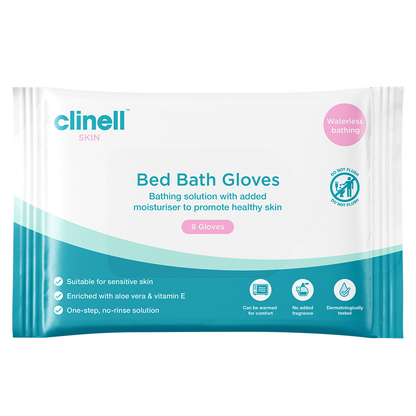 Carell Bed Bath Gloves - Pack of 8