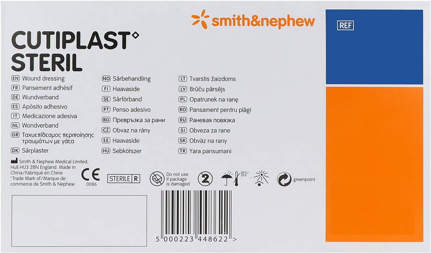 Cutiplast Sterile Post-Operative Wound Dressing - 7.2cm x 5cm - Pack of 100