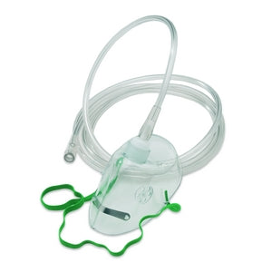 Adult Medium Concentration Mask with Nose Clip Strap and Tube (2.1m)