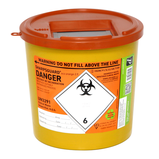 Sharpsguard Orange 2.5 Ltr Sharps Bin