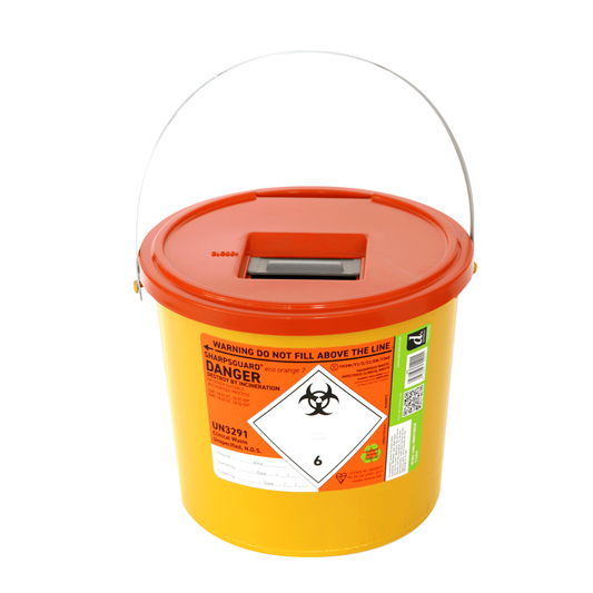 Sharpsguard Orange 7 Ltr Sharps Bin