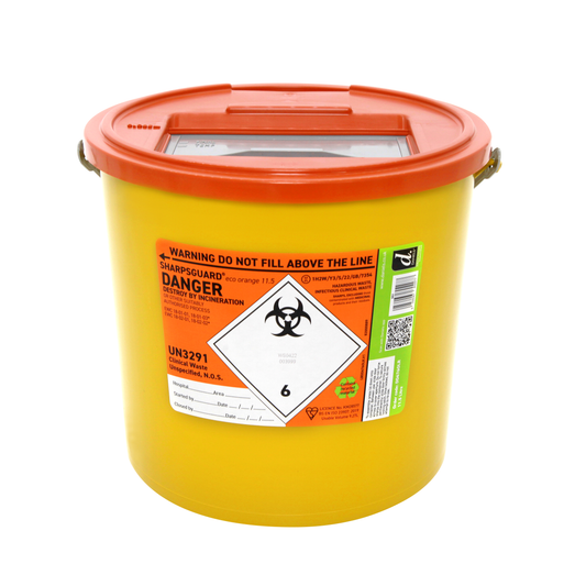 Sharpsguard Orange 11.5 Ltr Sharps Bin